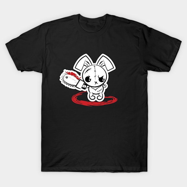 Grumpy Voodoo Bunny T-Shirt by ProjectX23 Orange